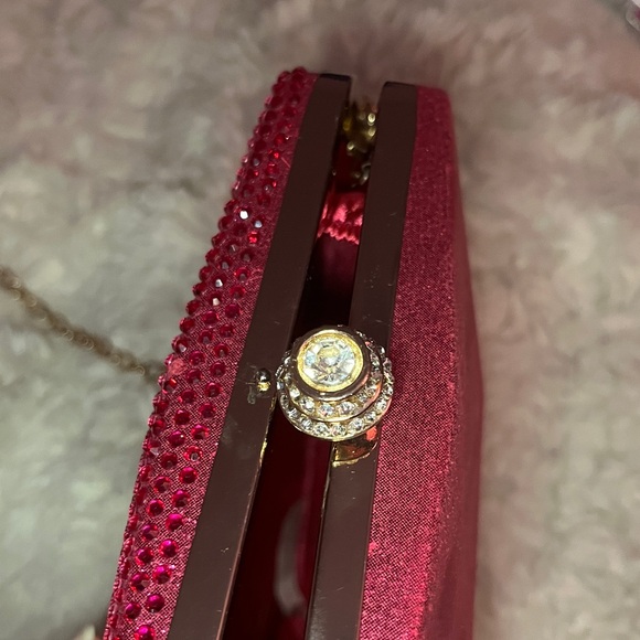 Pink Rhinestone Clutch Bag - Picture 11 of 11